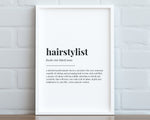 HAIRSTYLIST DEFINITION PRINT