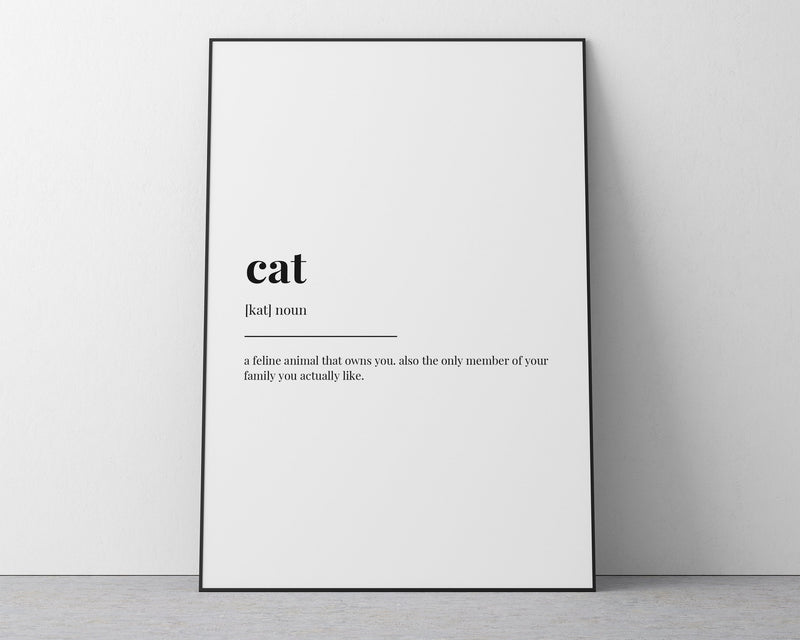 CAT DEFINITION PRINT