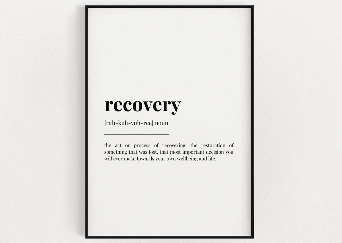 RECOVERY DEFINITION PRINT