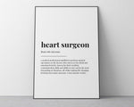 HEART SURGEON DEFINITION PRINT