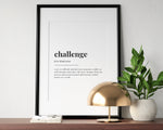 CHALLENGE DEFINITION PRINT