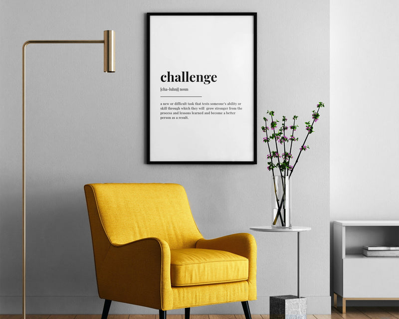 CHALLENGE DEFINITION PRINT – Happy You Prints