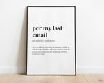 PER MY LAST EMAIL DEFINITION PRINT