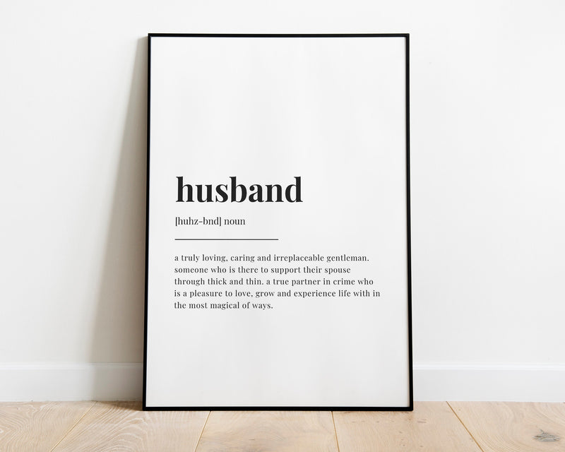 HUSBAND DEFINITION PRINT