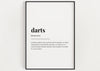 DARTS DEFINITION PRINT | Wall Art Print