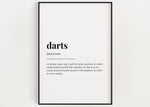 DARTS DEFINITION PRINT | Wall Art Print