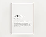 SOLDIER DEFINITION PRINT