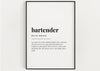 BARTENDER DEFINITION PRINT