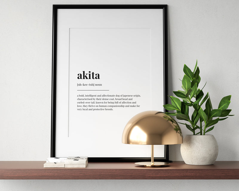 AKITA DEFINITION PRINT