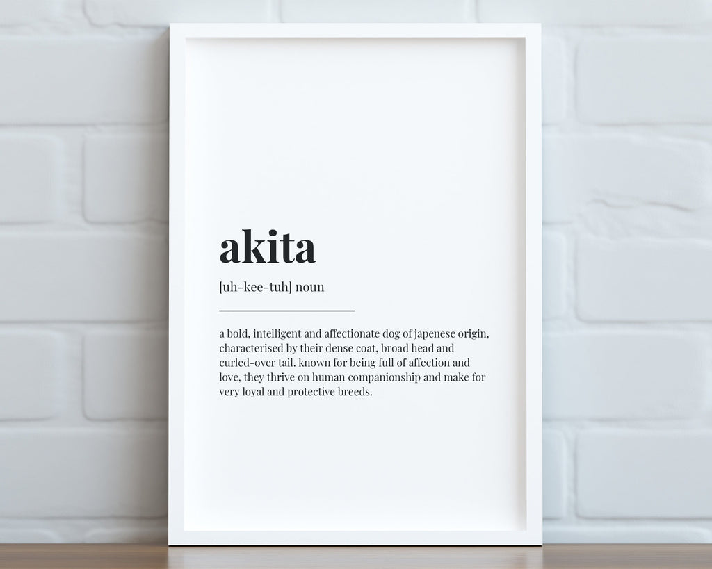 AKITA DEFINITION PRINT