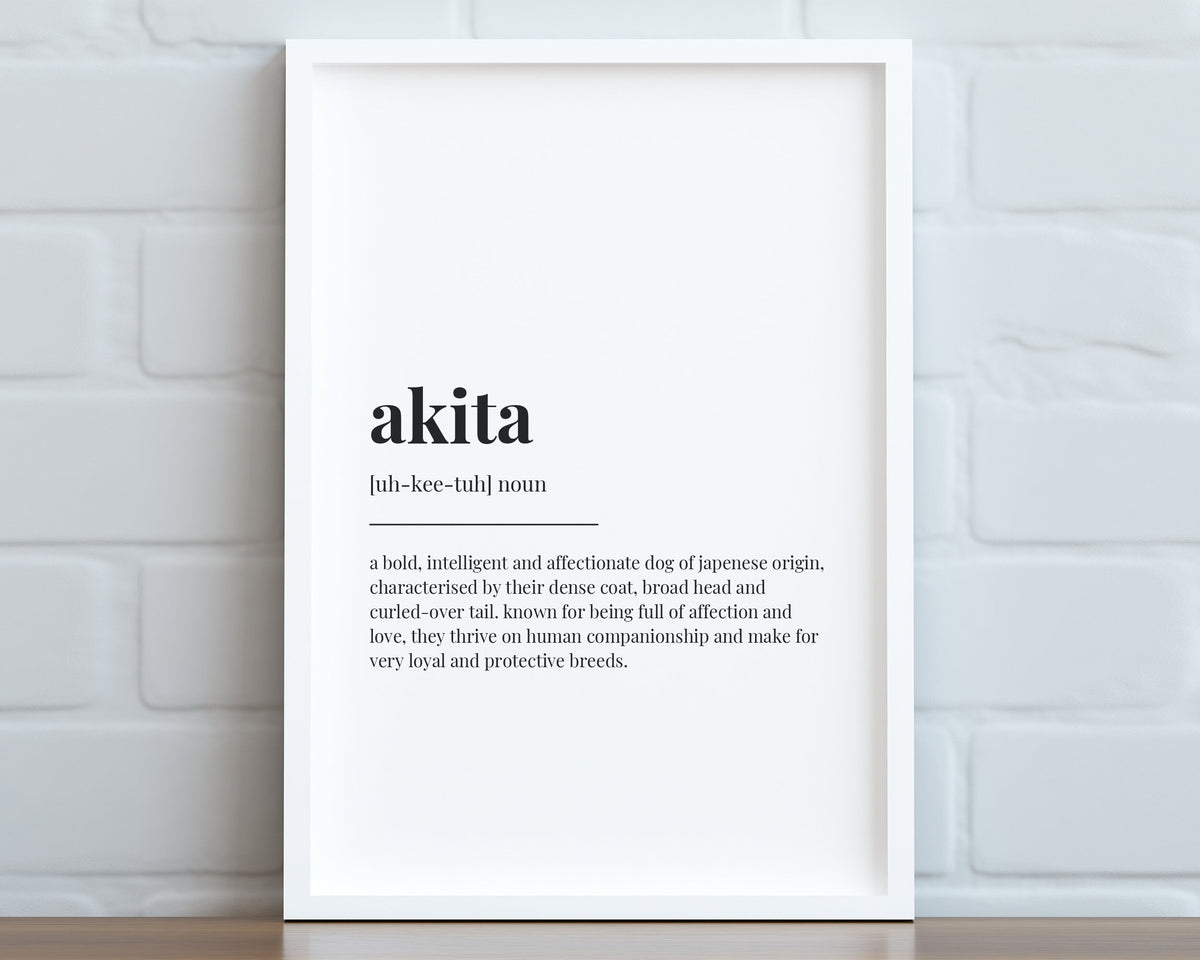 AKITA DEFINITION PRINT
