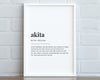 AKITA DEFINITION PRINT