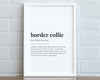 BORDER COLLIE DEFINITION Print