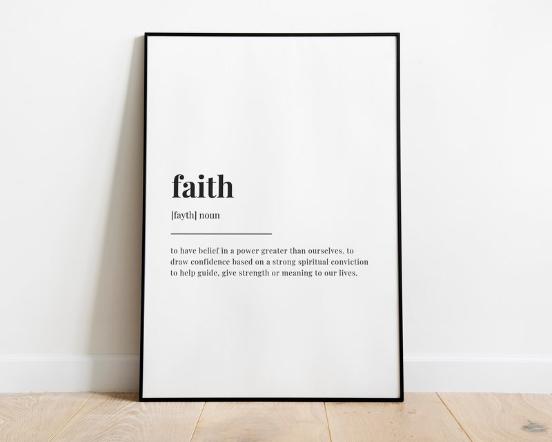 FAITH DEFINITION PRINT