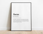 FOCUS DEFINITION PRINT