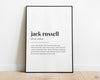 JACK RUSSELL DEFINITION PRINT