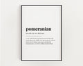 POMERANIAN DEFINITION PRINT