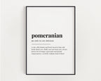 POMERANIAN DEFINITION PRINT