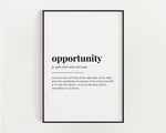 OPPORTUNITY DEFINITION PRINT