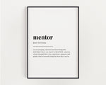 MENTOR DEFINITION PRINT