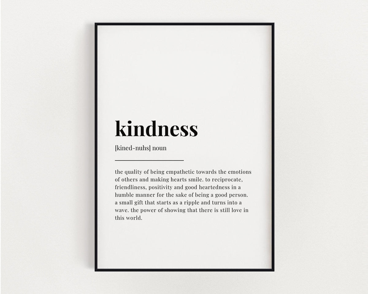 KINDNESS DEFINITION PRINT