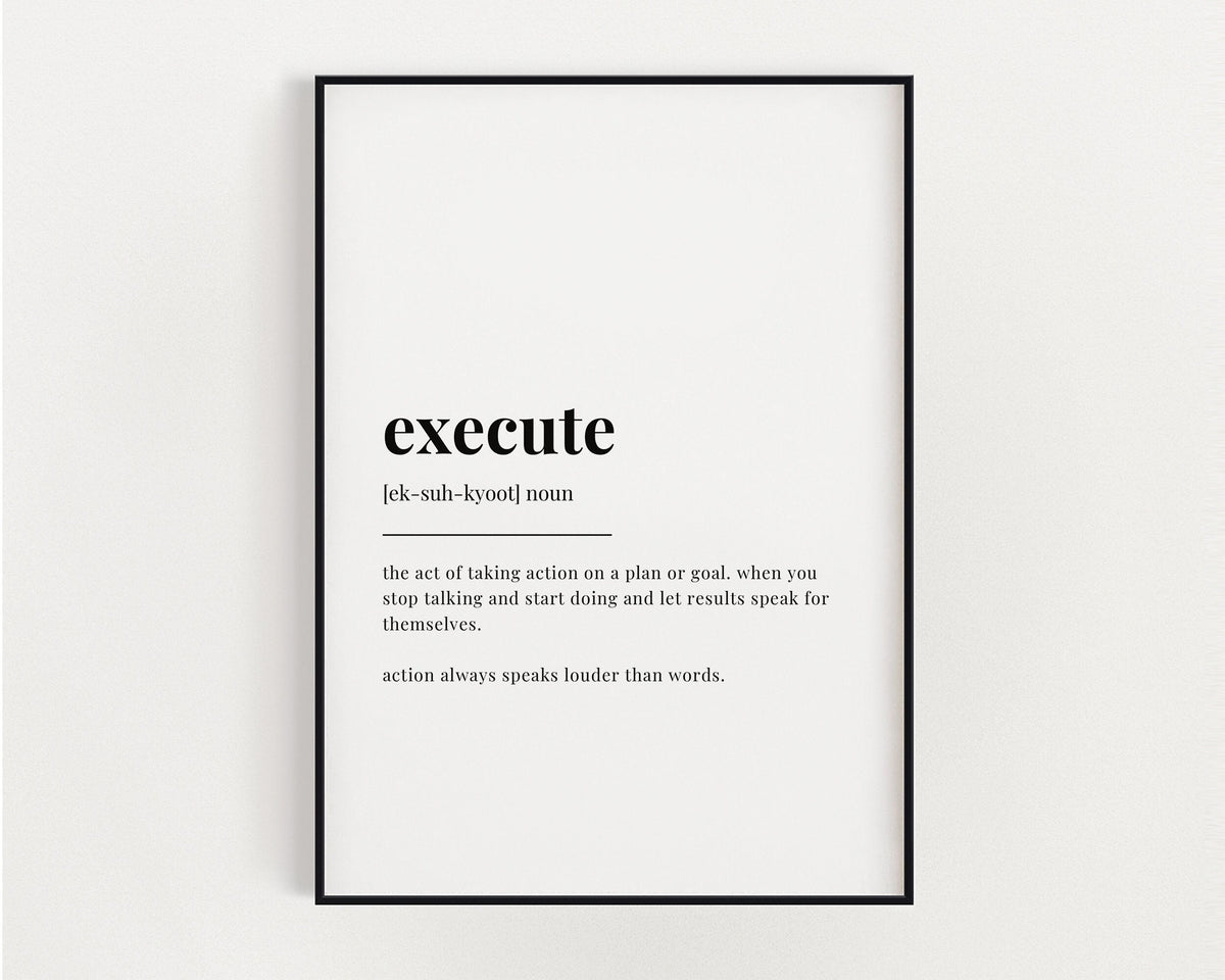 EXECUTE DEFINITION PRINT