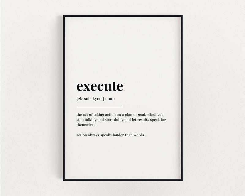 Execute Def EXECUTE DEFINITION PRINT – Happy You Prints