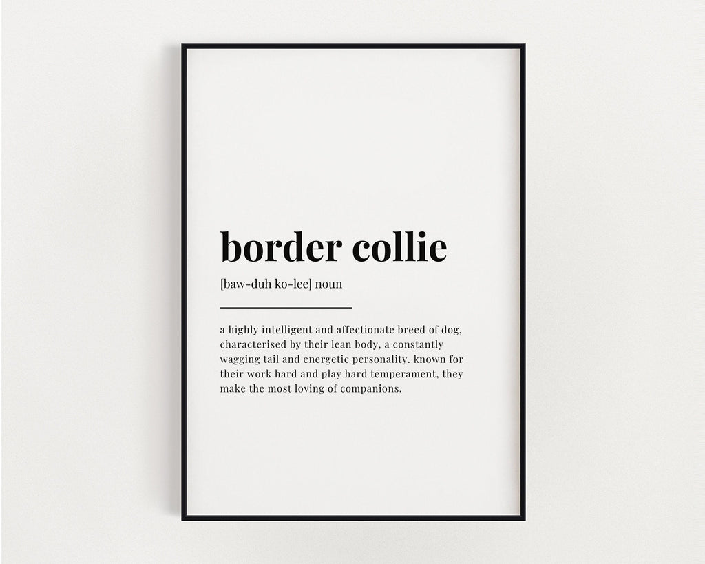 BORDER COLLIE DEFINITION Print