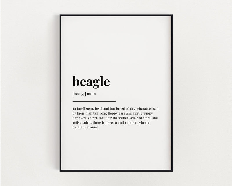 BEAGLE DEFINITION PRINT