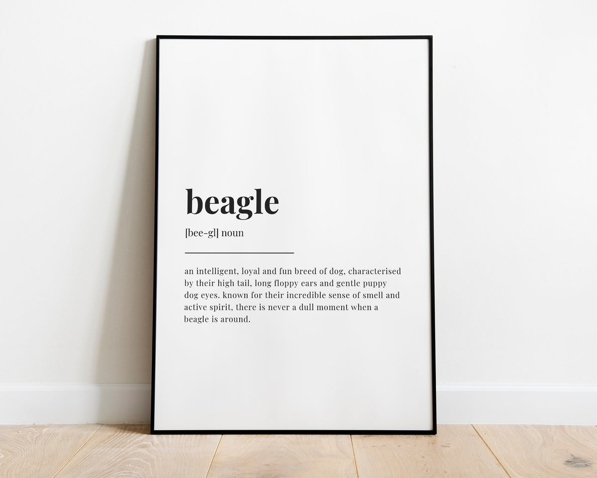BEAGLE DEFINITION PRINT
