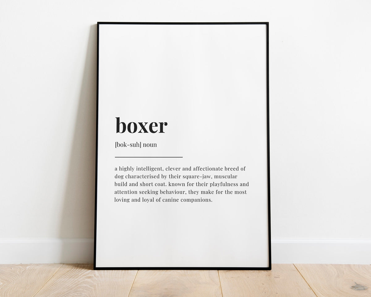 BOXER DEFINITION PRINT