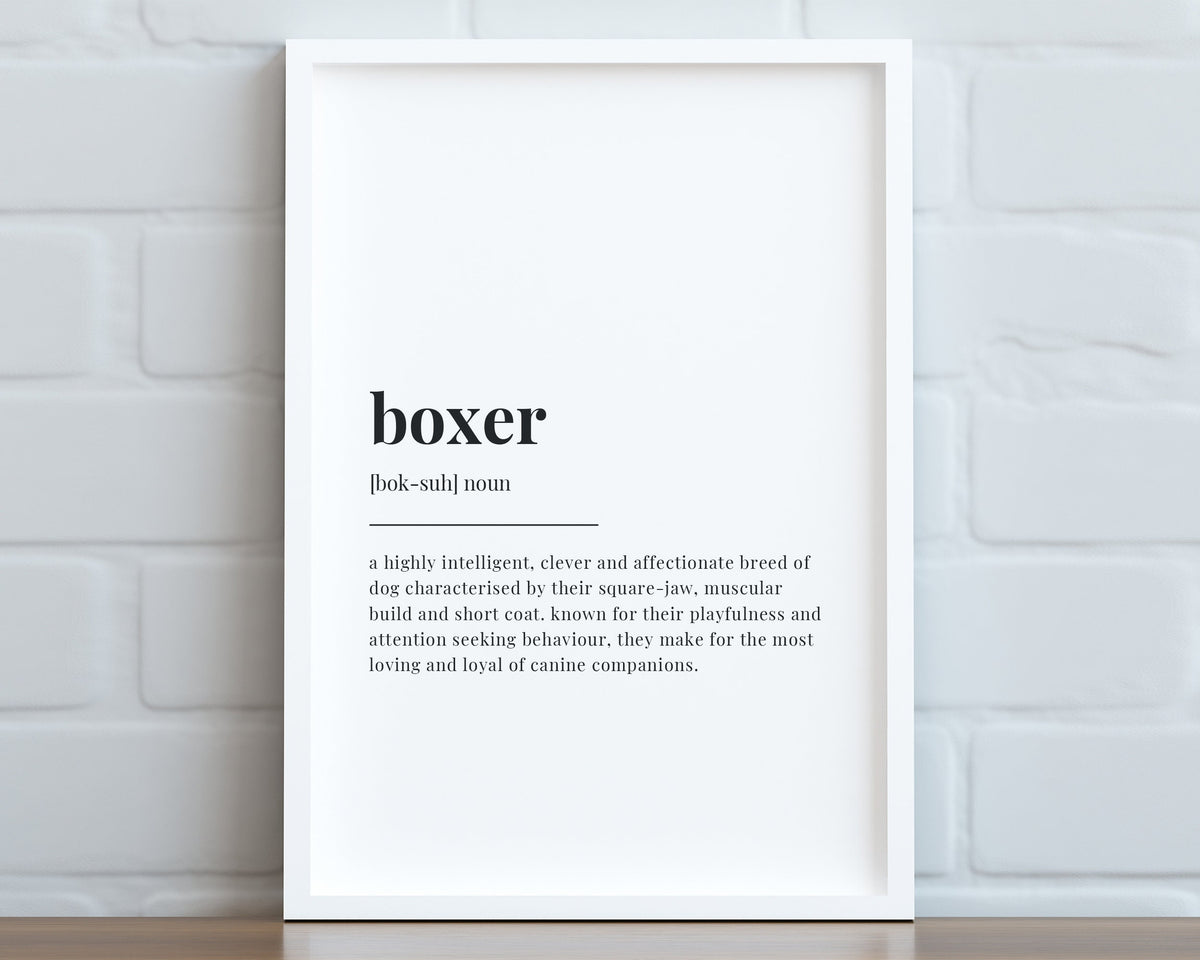 BOXER DEFINITION PRINT