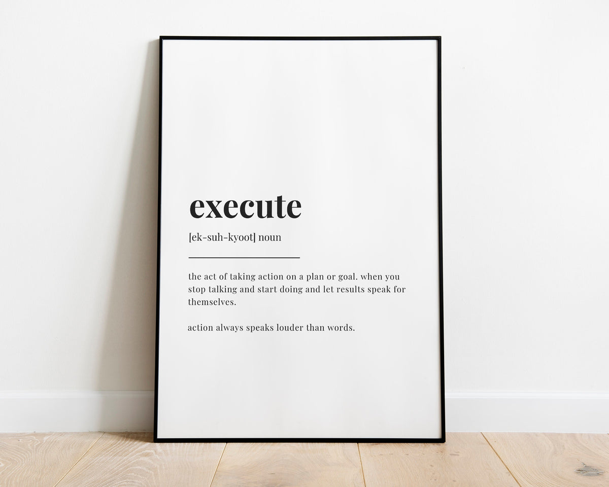 EXECUTE DEFINITION PRINT