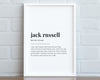 JACK RUSSELL DEFINITION PRINT