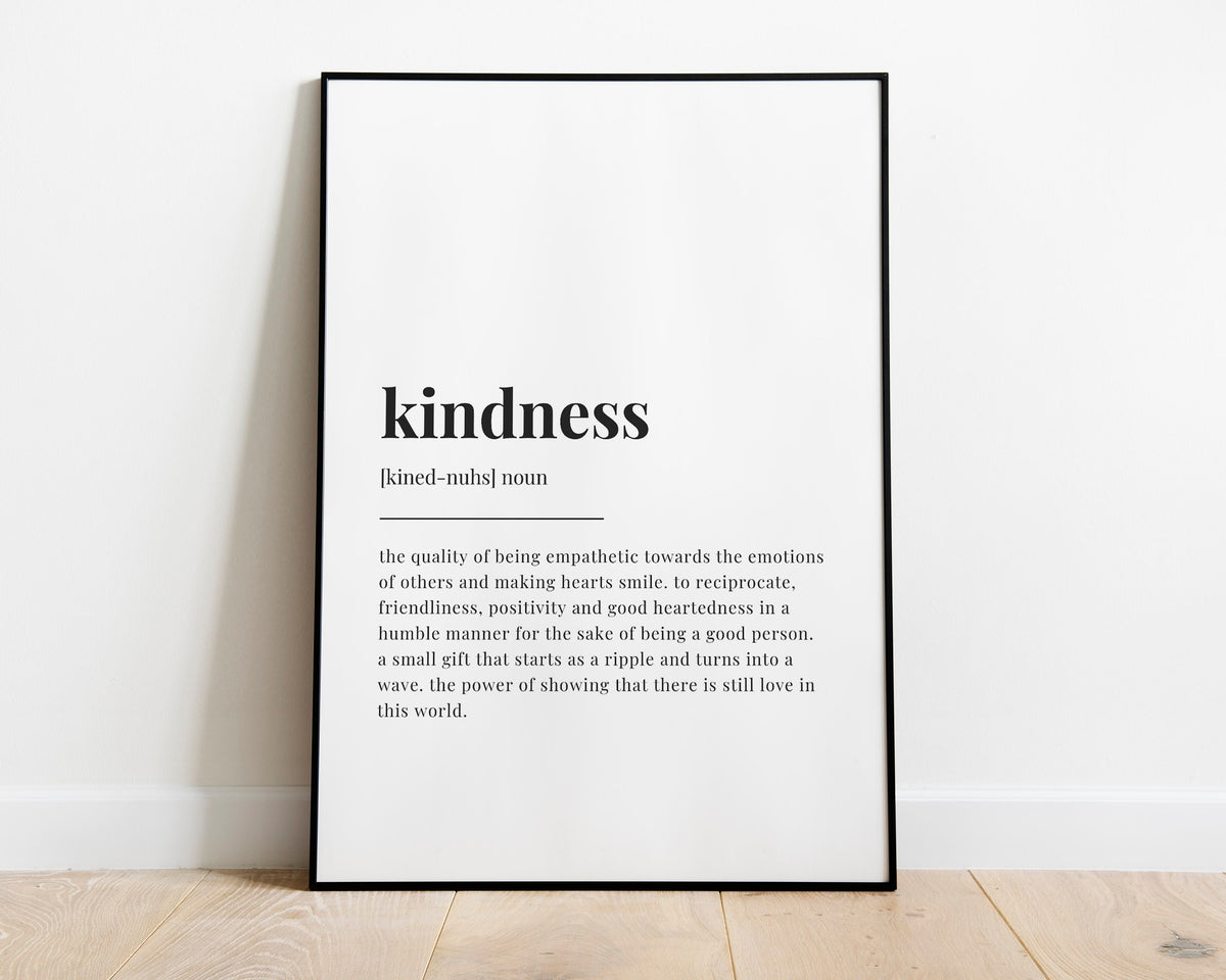KINDNESS DEFINITION PRINT