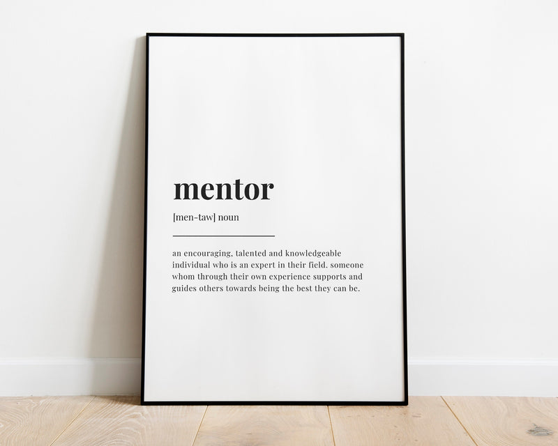 MENTOR DEFINITION PRINT