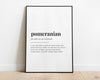 POMERANIAN DEFINITION PRINT