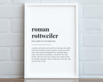 ROMAN ROTTWEILER DEFINITION PRINT