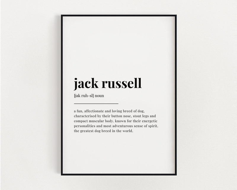 JACK RUSSELL DEFINITION PRINT