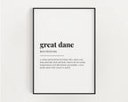 GREAT DANE DEFINITION PRINT
