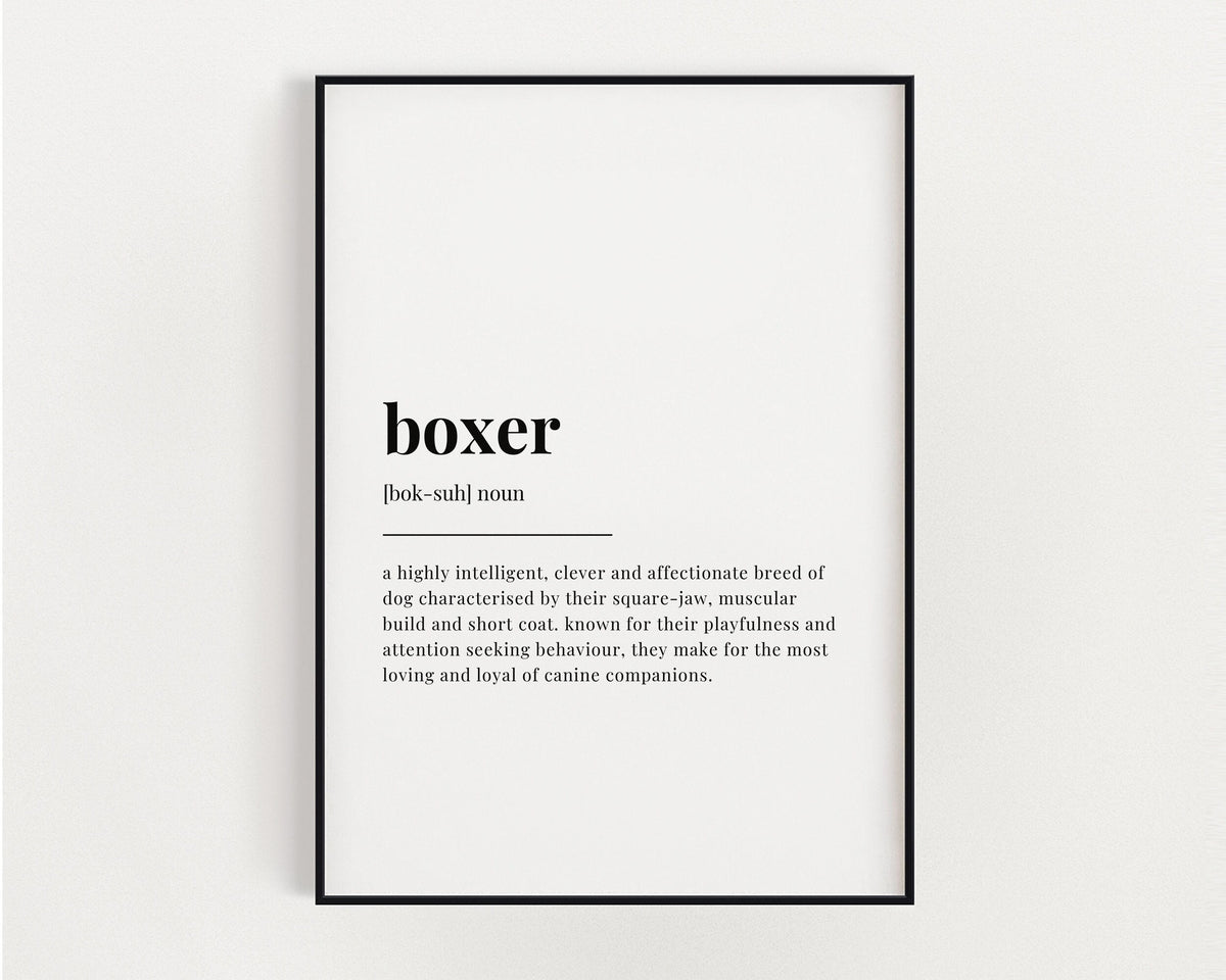 BOXER DEFINITION PRINT