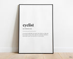 CYCLIST DEFINITION PRINT