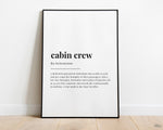 CABIN CREW DEFINITION PRINT