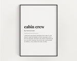 CABIN CREW DEFINITION PRINT