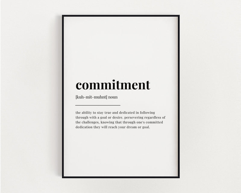 COMMITMENT DEFINITION PRINT