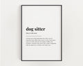 DOG SITTER DEFINITION PRINT