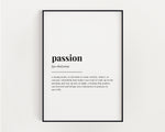 PASSION DEFINITION PRINT