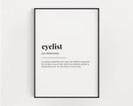 CYCLIST DEFINITION PRINT