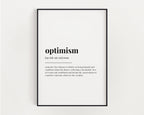 OPTIMISM DEFINITION PRINT