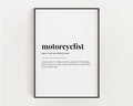MOTORCYCLIST DEFINITION PRINT